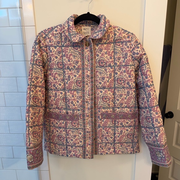 Sezane Jackets & Blazers - Sezane x Sea New York William Quilted Floral Jacket - US 2, FR 34